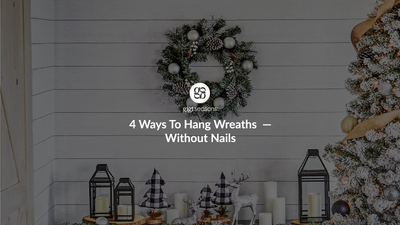 4 Ways To Hang Wreaths  — Without Nails